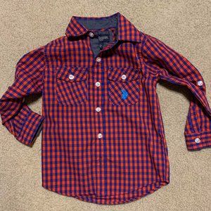 US Polo 4T Long Sleeve Button Down